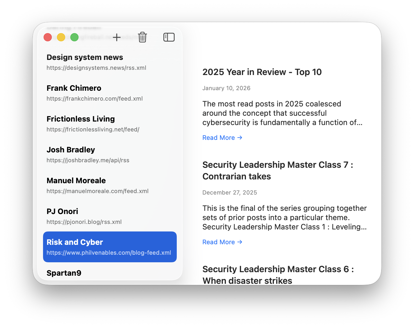 Auer Feed Screenshot